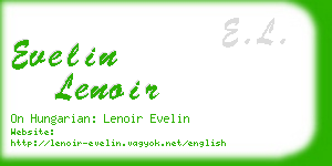 evelin lenoir business card